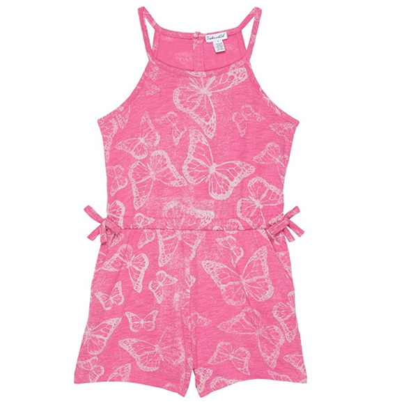 Splendid Girls Butterfly Dream Tank Romper Little Kid Pink Size 4 - Picture 1 of 2